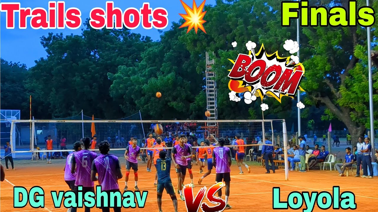 Finals trails shots💥✨ | DG vaishnav college Vs Loyola college Chennai | State level volleyball match