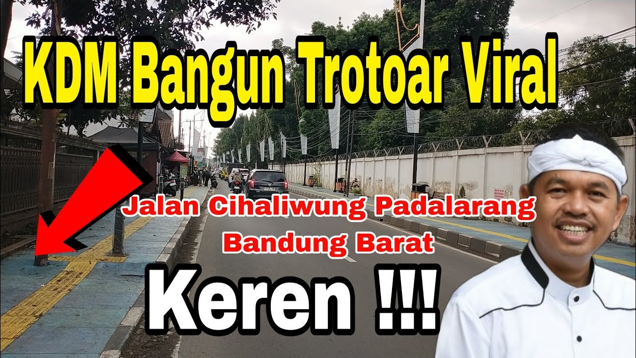 Keren Viral Trotoar Yang Di Bangun KDM Jalan Cihaliwung Padalarang Bandung Barat #kdm 