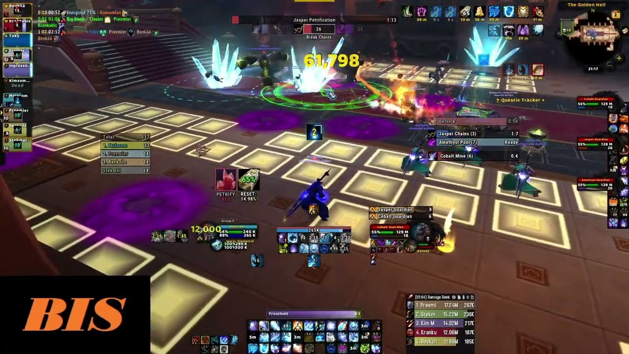 The Stone Guard 10 Heroic -  Mage PoV (Stack Strategy)