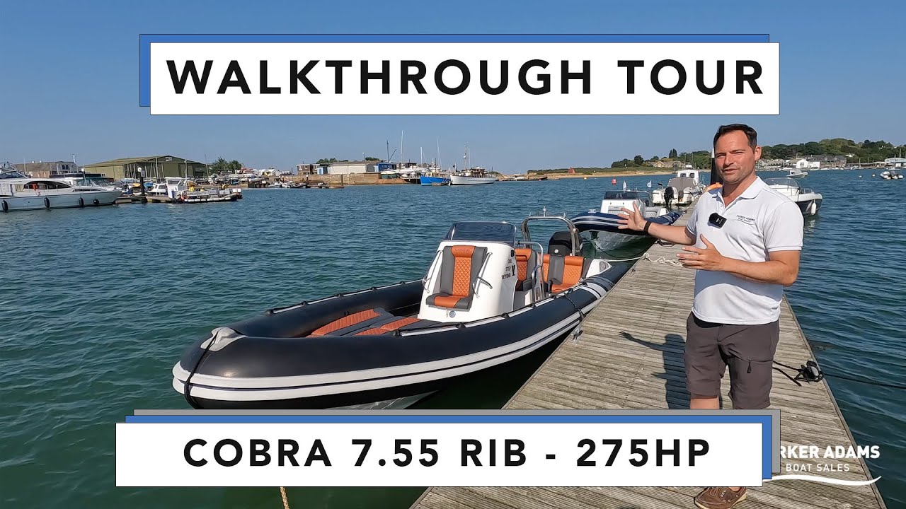 Cobra 7.55 755 Walkthrough Tour - Re-fitted boat in 2021 and ready for Action - Mercury Verado 275HP