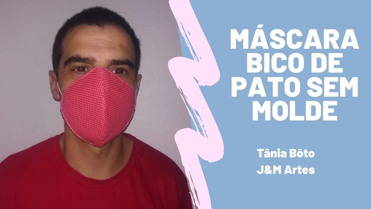 Máscara bico de pato sem molde