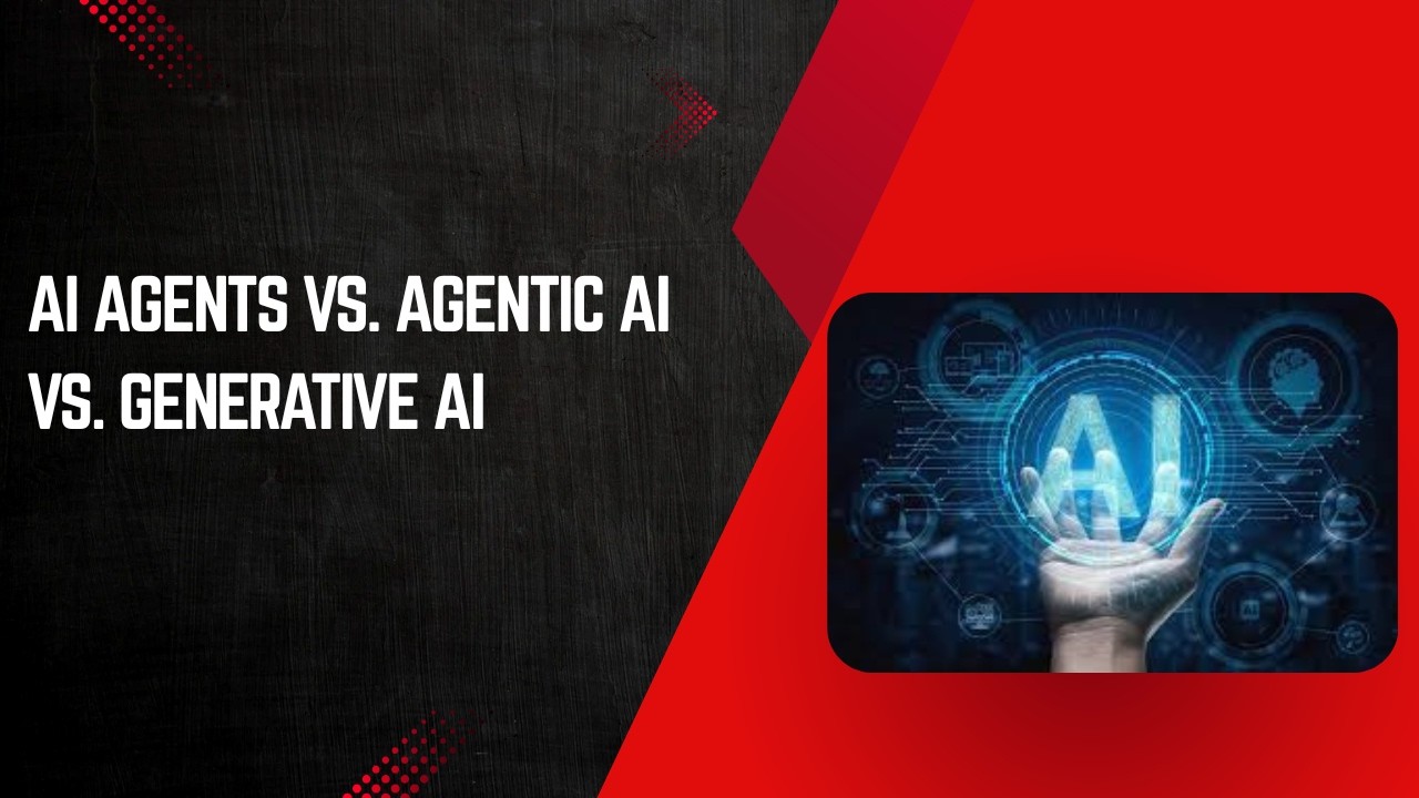 Generative AI Vs Agentic AI Vs AI Agents