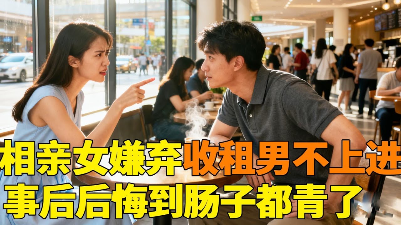 相亲女嫌弃收租月入三万的相亲男没上进心，女生坚决拒绝，事后才懂这份安稳有多难得【轩语说煤】