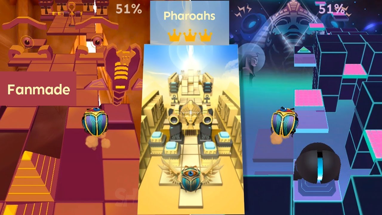 Rolling Sky - Pharaohs (Egypt 2.0) & Comparison VS Egypt | Fanmade