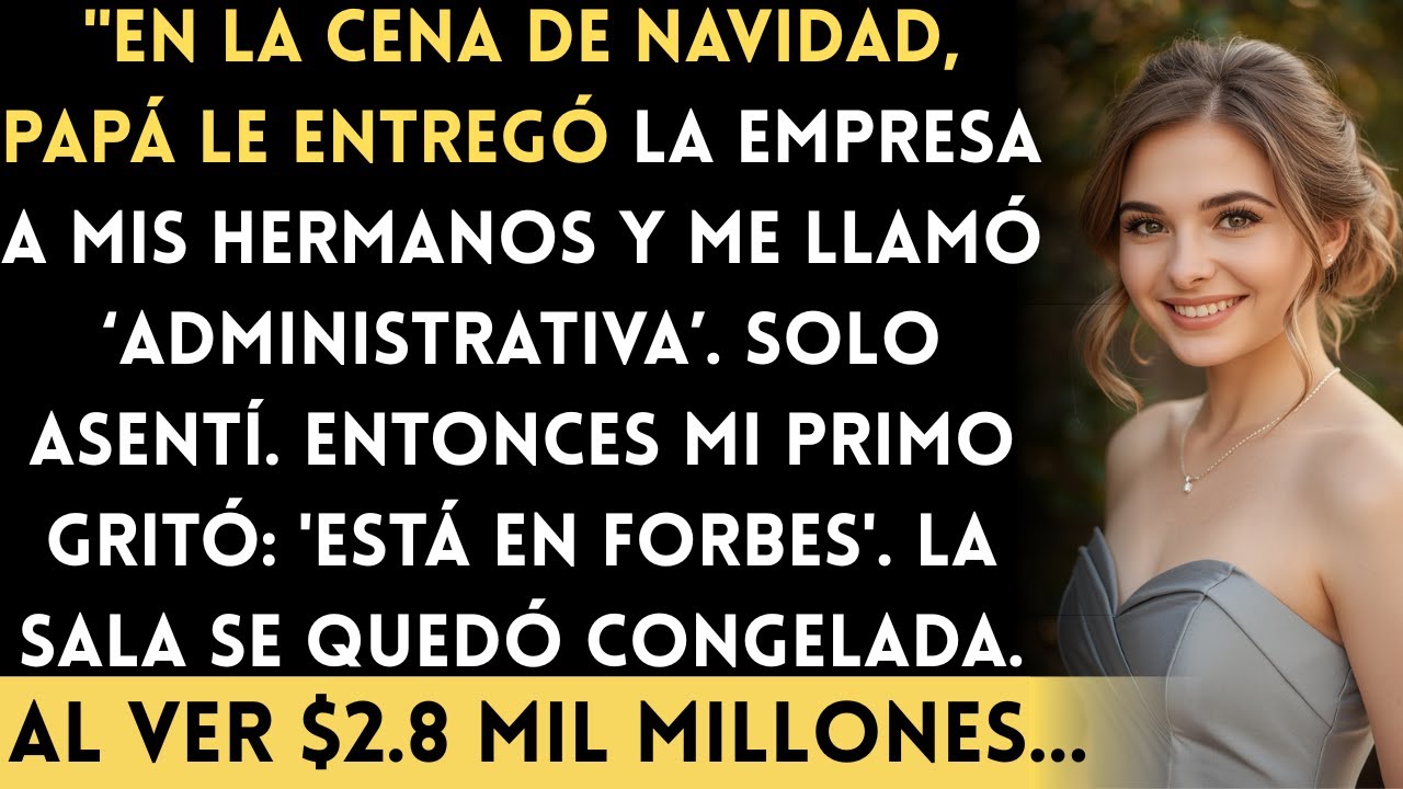 En la cena de Navidad, mi familia le entregó la empresa a mis hermanos — y luego Forbes me valuó...