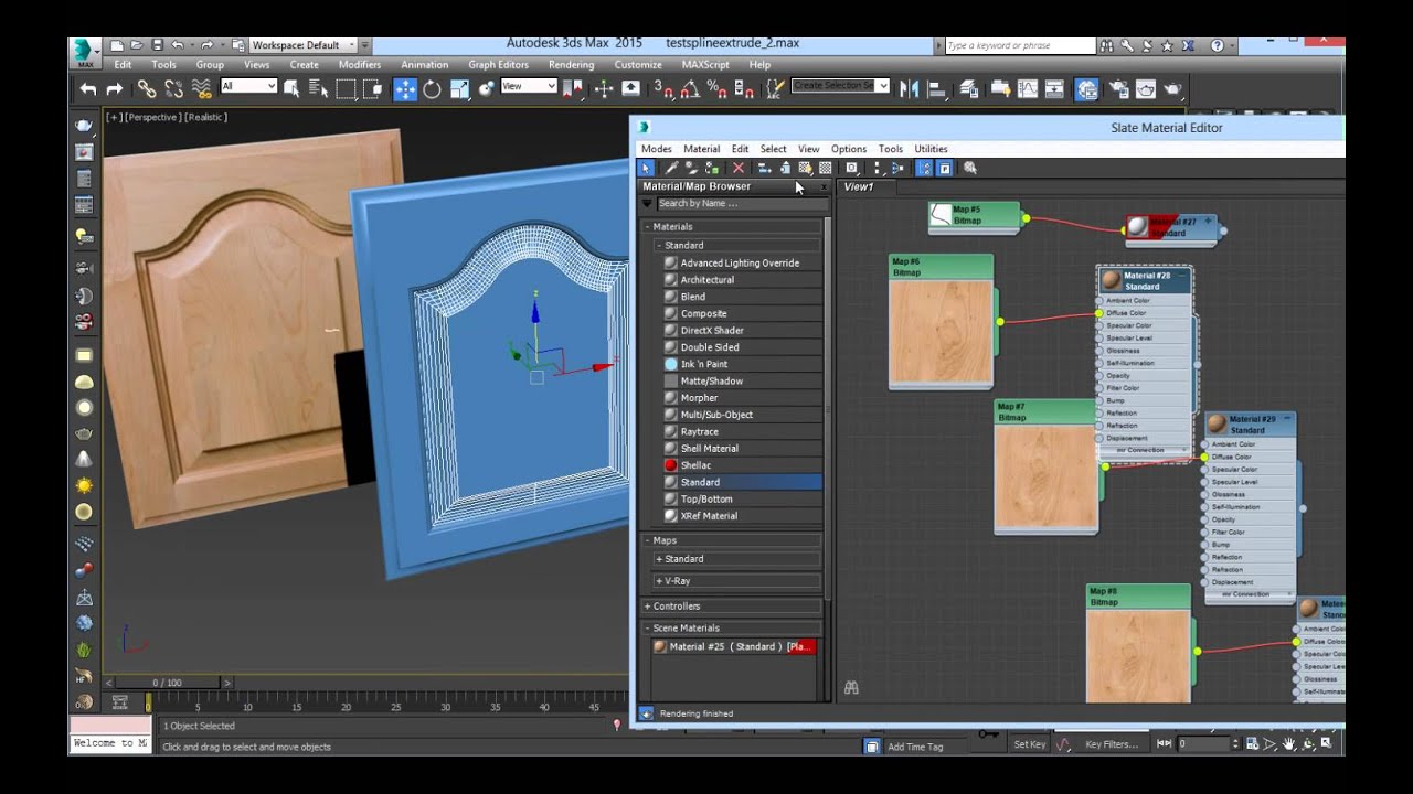 Raised panel Door -3dsMax  - part 2 of 2