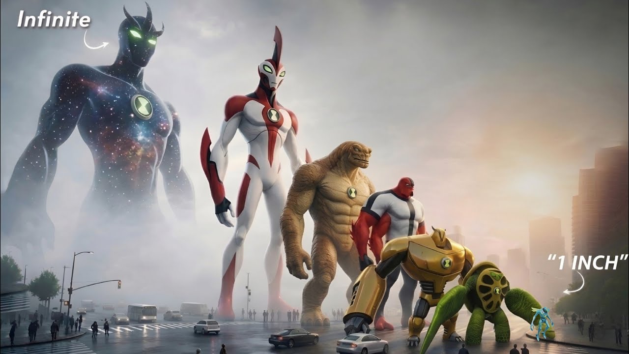 BEN 10 Alien Size Comparison 3D | Smallest to Biggest Alien Galvan Ben 10 open world game 0.18.3