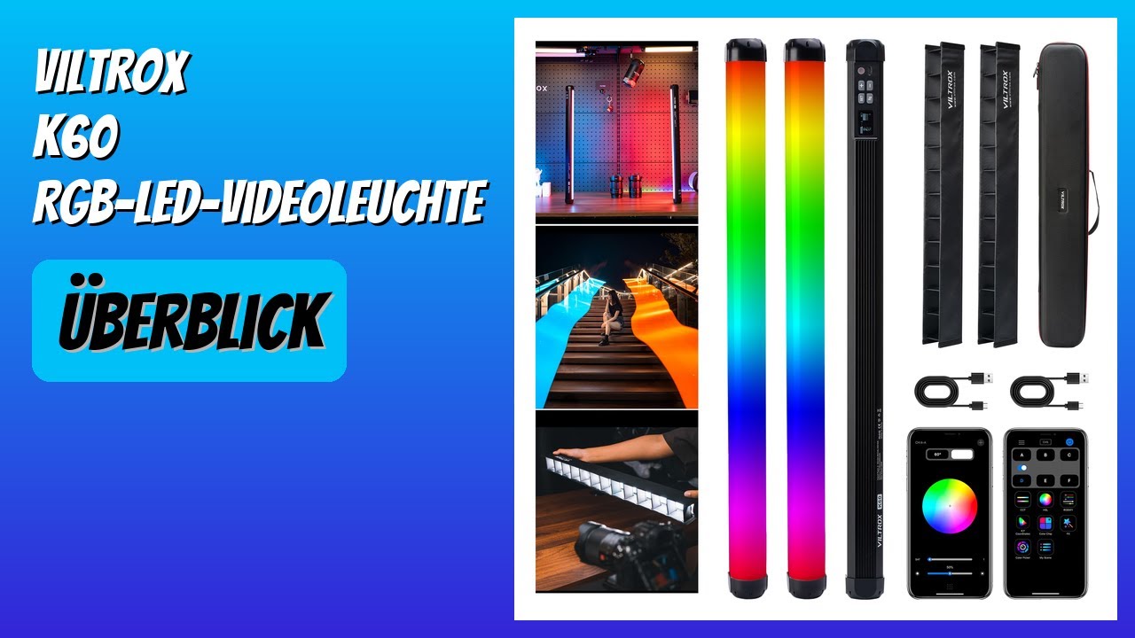 BEWERTUNG (2025): VILTROX K60 RGB-LED-Videoleuchte. Infos
