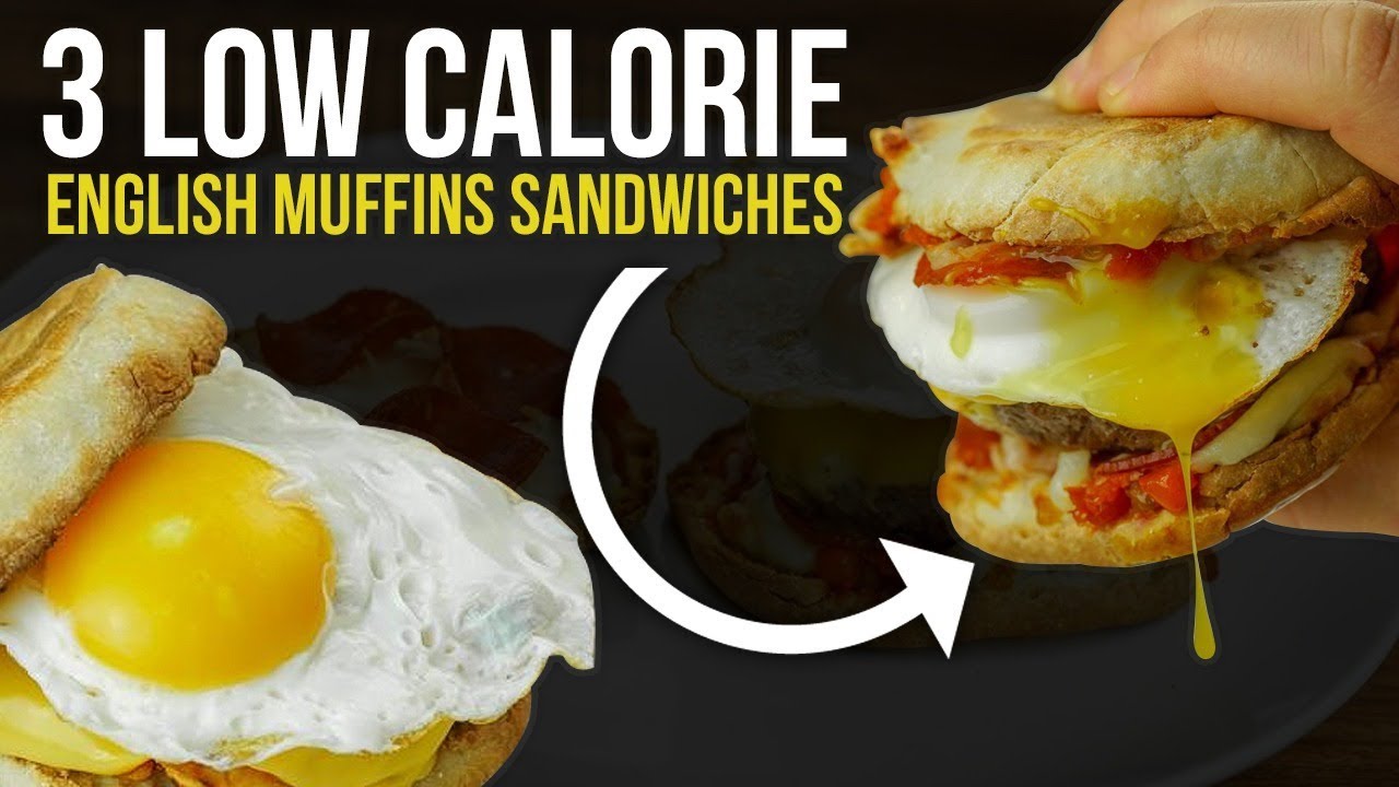 3 Low Calorie/Macro Friendly English Muffin Sandwich Recipes!