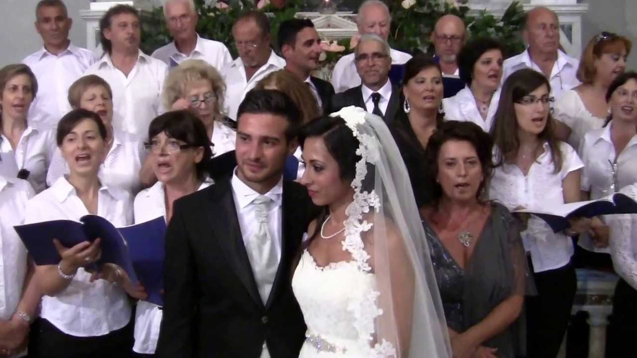 LA VERA GIOIA matrimonio MARIO e MANUELA 13-07-13  Coro Chiesa San Nicola Bari GANZIRRI (ME)