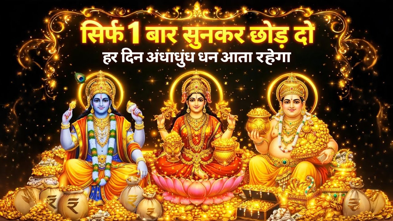 लक्ष्मी-विष्णु-कुबेर मंत्र — सिर्फ 7 सेकंड सुन लो, इतना पैसा आएगा कि गिनते-गिनते थक जाओगे 💰