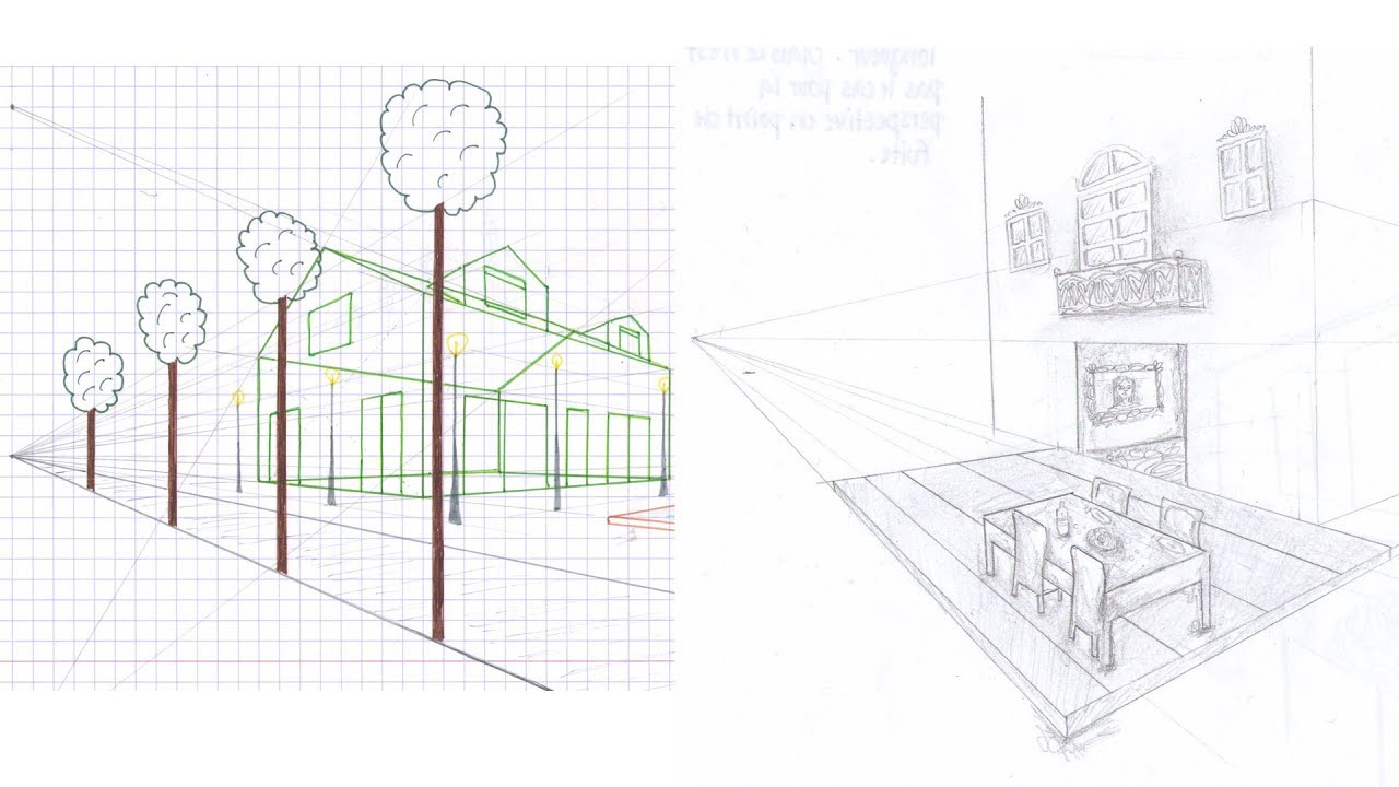 Perspective en point de fuite - Géométrie dans l'espace