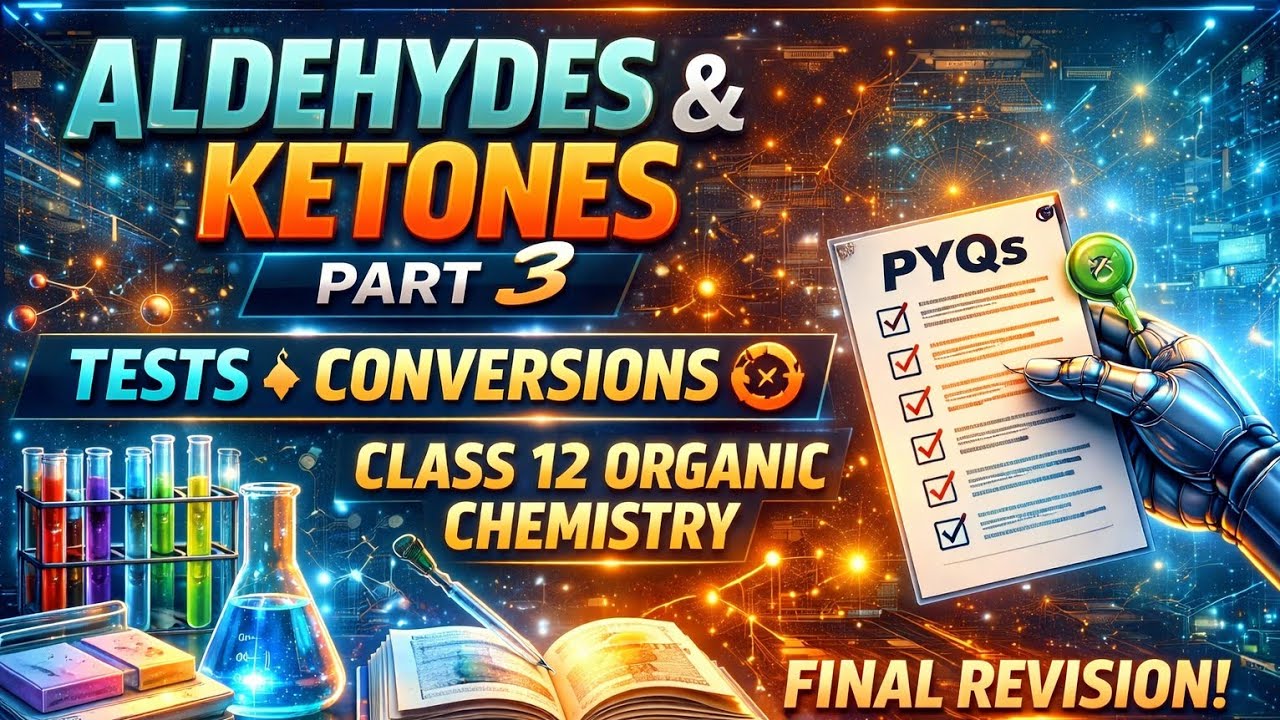 Aldehydes & Ketones Part 3 | Tests, Conversions & PYQ 🔥 Class 12 Board Chemistry 2026 #chemistry 