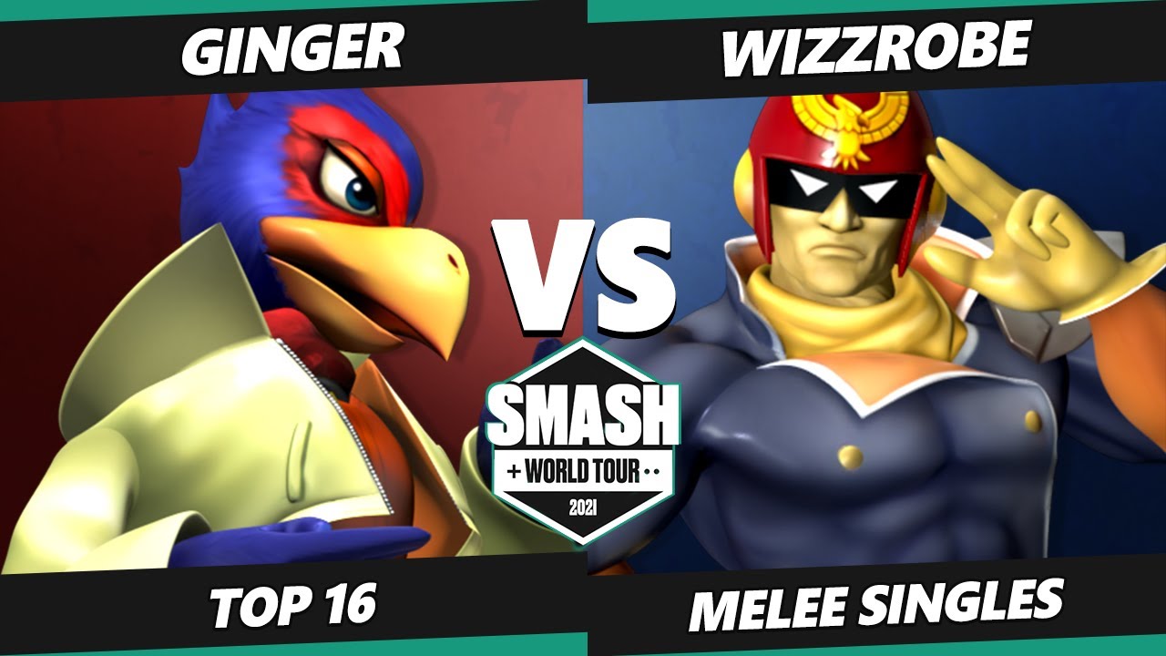 SWT NA East RF Top 16 - Ginger (Falco) Vs. Wizzrobe (Captain Falcon) Smash Melee Tournament