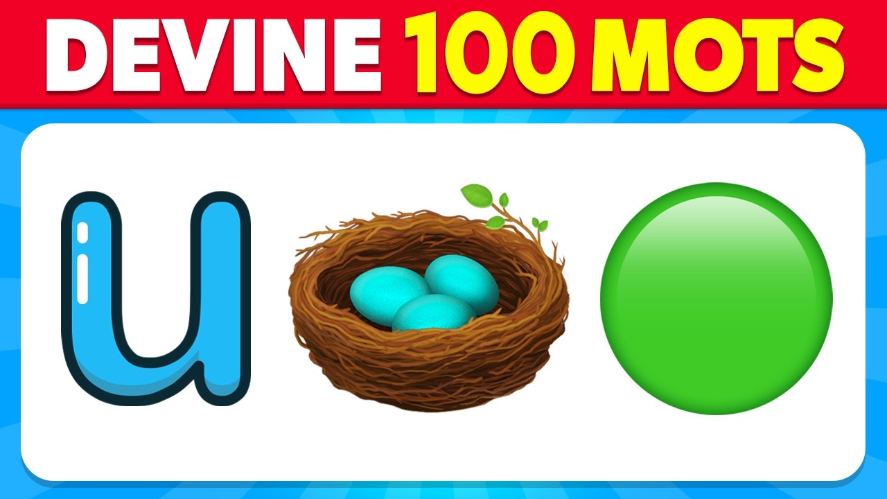 Devine 100 MOTS en &Eacute;MOJIS 🤔 Quiz &Eacute;moji 2025