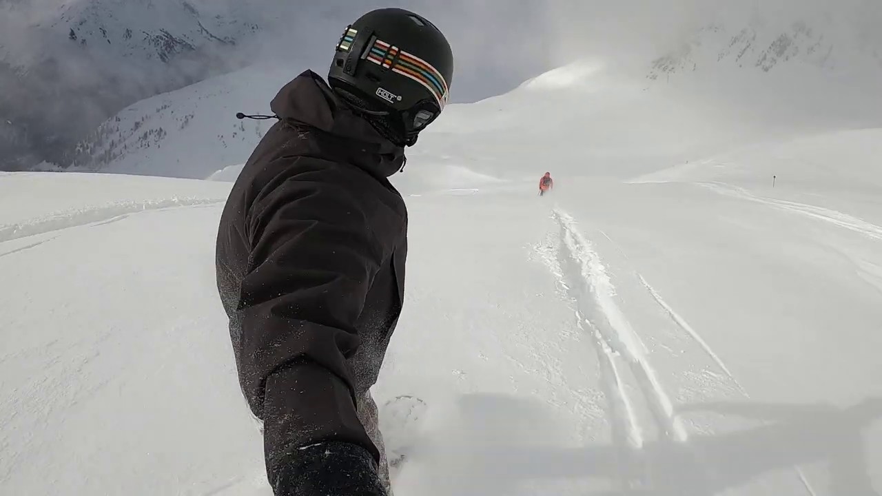 St Anton ski route 40 (Mattun) in powder