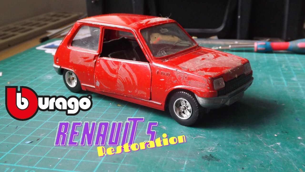 Renault5 Custom Restoration burago 1/24 scale model car