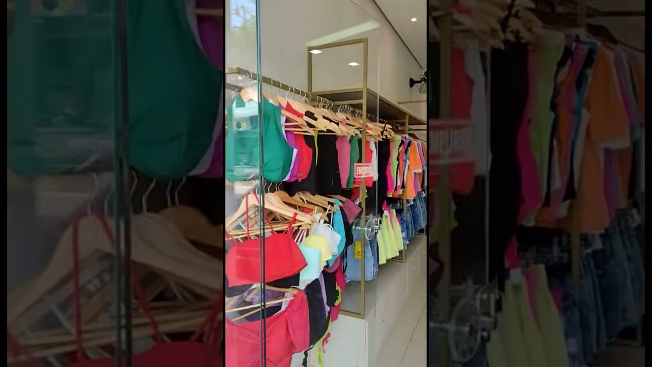 Loja de roupa feminina! Com m&oacute;veis Planejados #marcenaria #inshot #loja #projeto #inshot