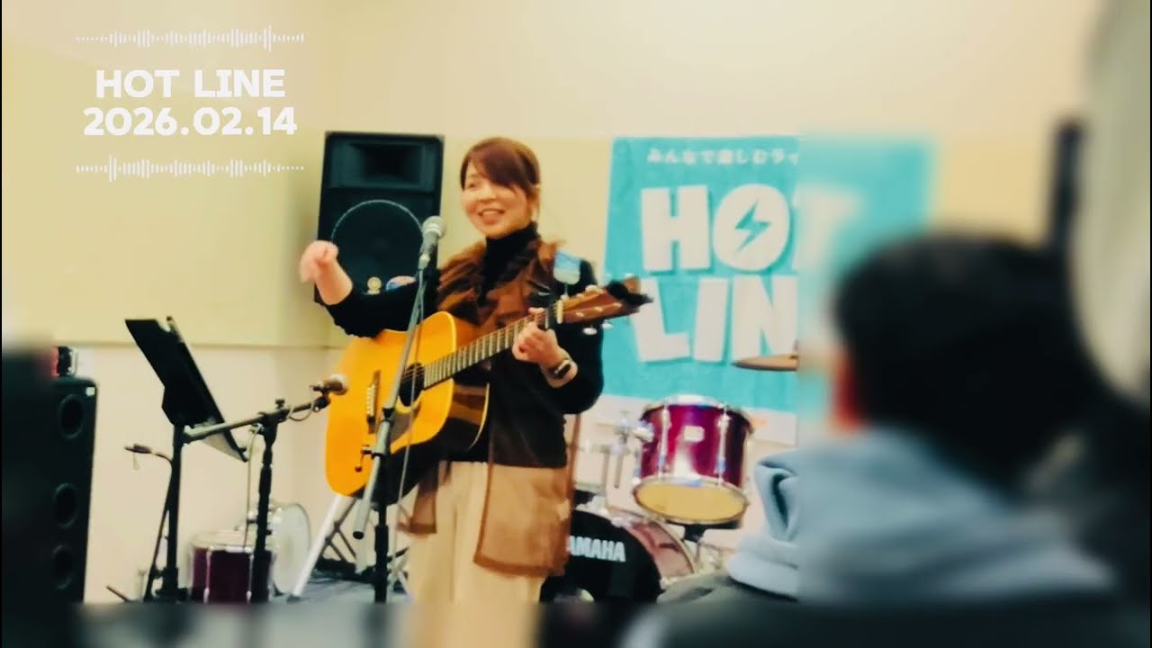 【HOTLINE】ホットラインでオリジナル3曲の弾き語りしました🍀三日月、喪失感／カエルノウタ／ぼくの心臓