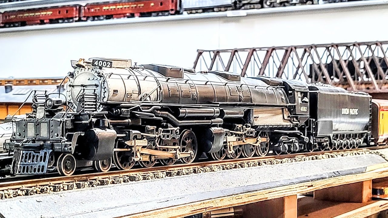 Паровой двигатель Union Pacific Big Boy масштаба O, самодельный, латунный, конец 40-х – 50-е годы