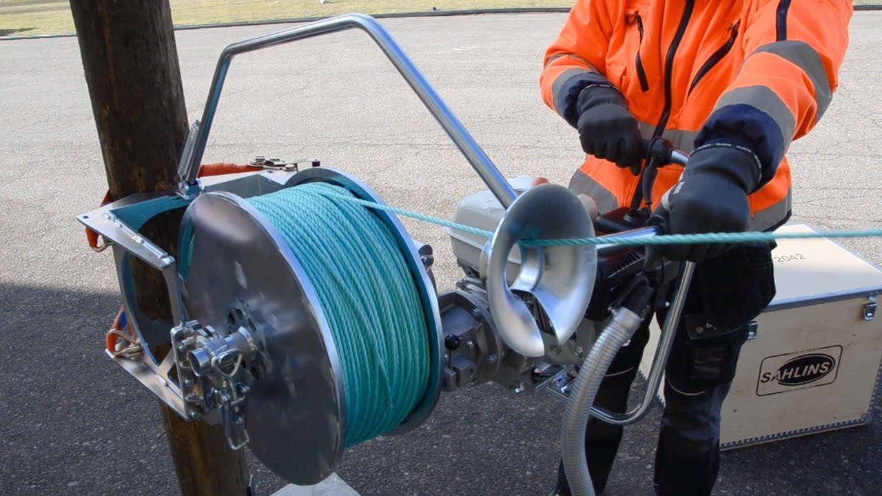 Line machine (overhead cable winch) 2042 - Set up instruction