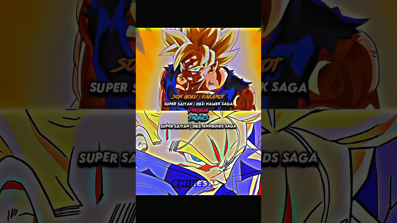 Goku (Super Saiyan | DBZ: Namek Saga) vs Trunks (Super Saiyan | DBZ: Androids Saga)