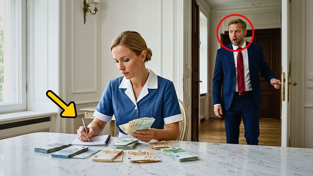 Sie dachte, sie putzt ohne Zeugen… doch der MILLIARDÄR war versteckt und sah alles