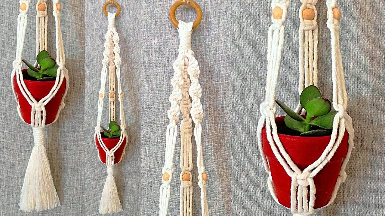DIY PORTAMACETAS de MACRAME paso a paso (PRINCIPIANTES) | DIY Macrame Plant Hanger for Beginners