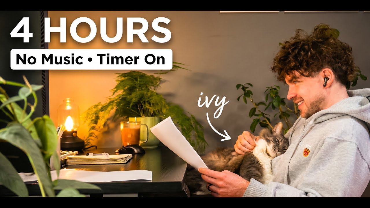 study with me live pomodoro PhD scientist – silent 50/10, no music, ADHD, nature!