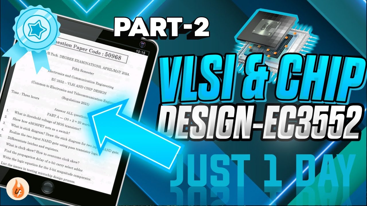 VLSI & Chip Design EC3552 Important Questions Unit wise Easy pass 🔥 R2021 Anna University | in Tamil