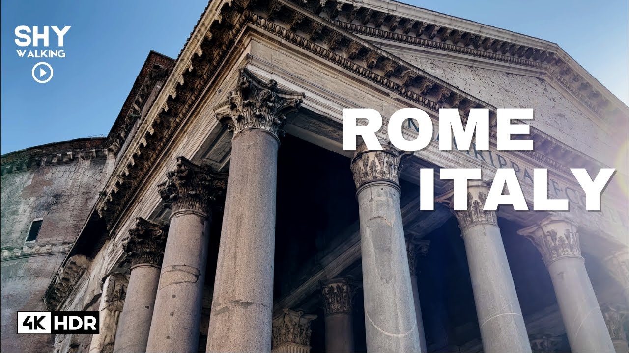 Pantheon interior- Rome Italy 2023 - 4K HDR Walking Tour 60fps
