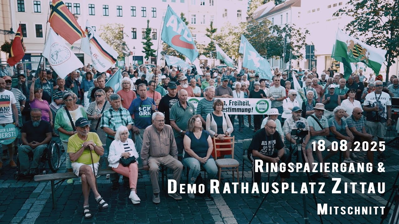 Spaziergang und Montagsdemo 18.08.2025 in Zittau