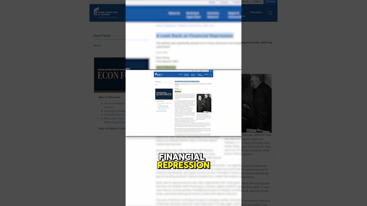 Financial Repression Is Coming &mdash; Are You Ready?