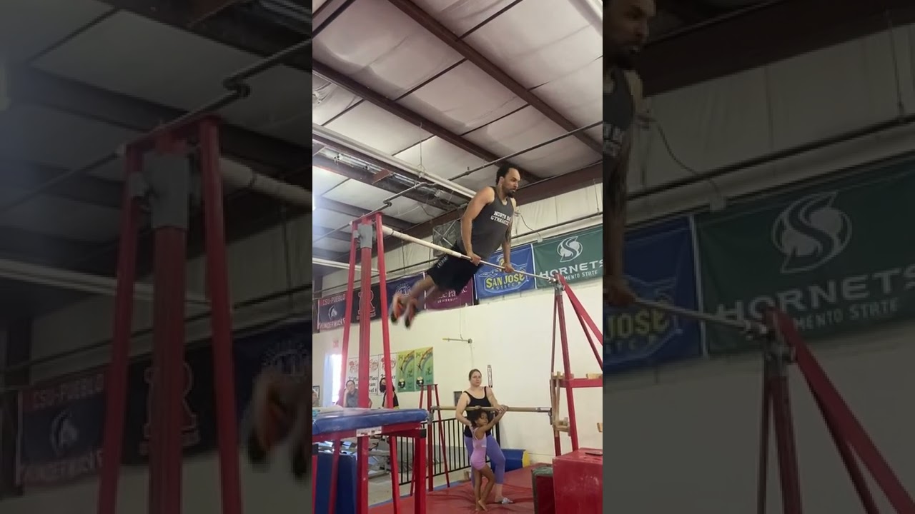 Skill Demonstration: Back hip circle on high bar
