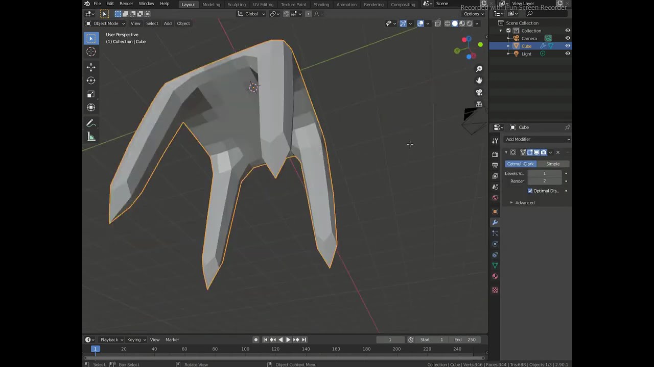 [Blender] Making a chair