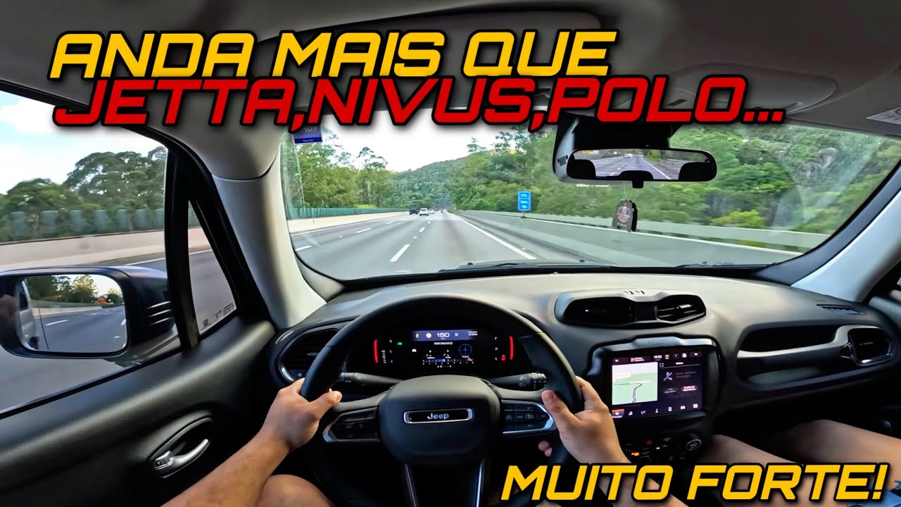 ACELERANDO E TESTANDO O JEEP RENEGADE T270 - ANDA MUITO!!!