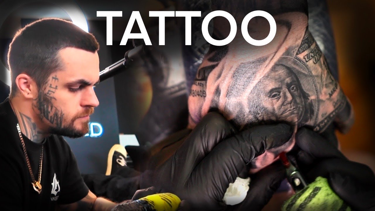 HAND TATTOO REAL TIME TATTOOING (TUTORIAL)