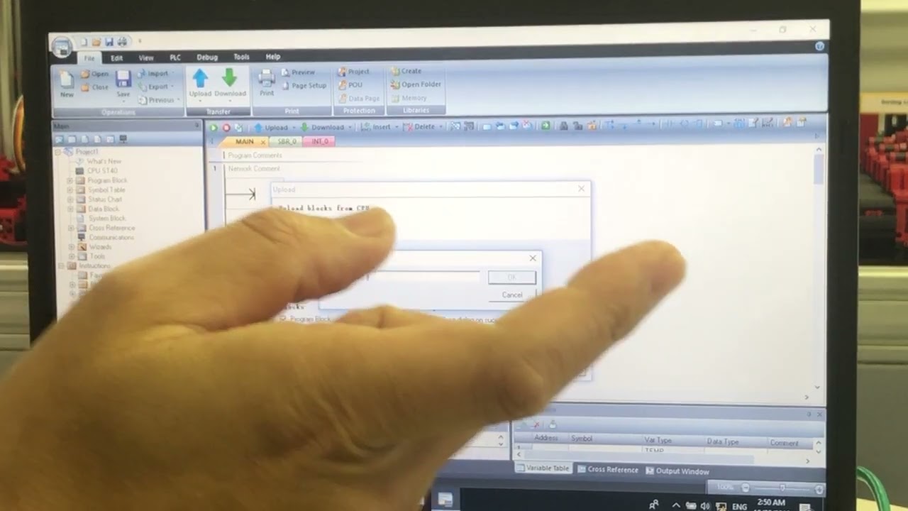 Simatic S7-200 Smart How to upload program with Security password
