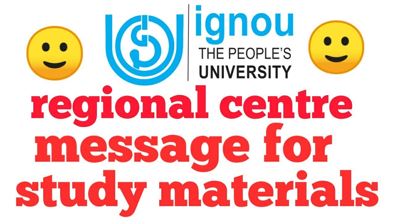 ignou study material message explained and your comments answered