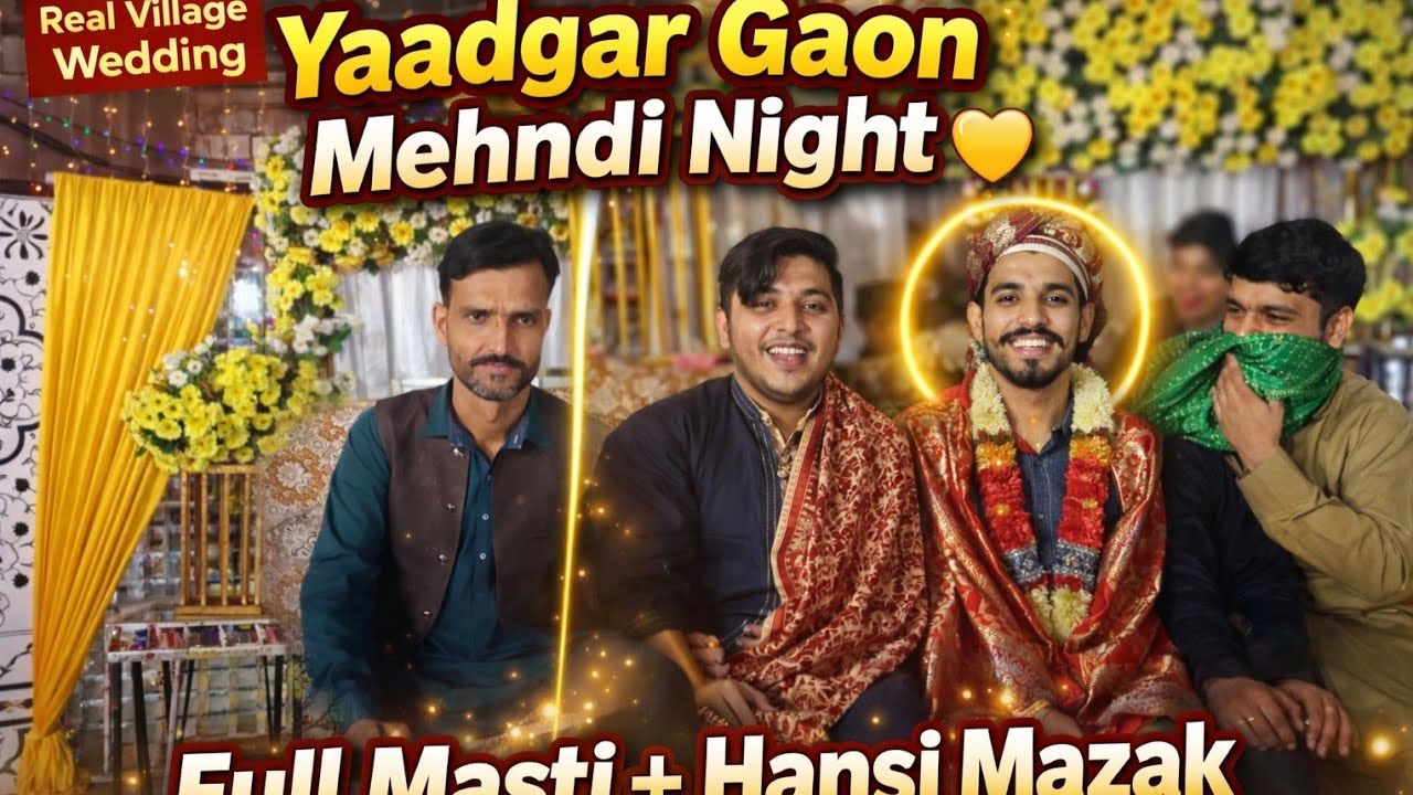 Desi Gaon Mehndi Ceremony 😍 Dhol Dance & Full Fun Night