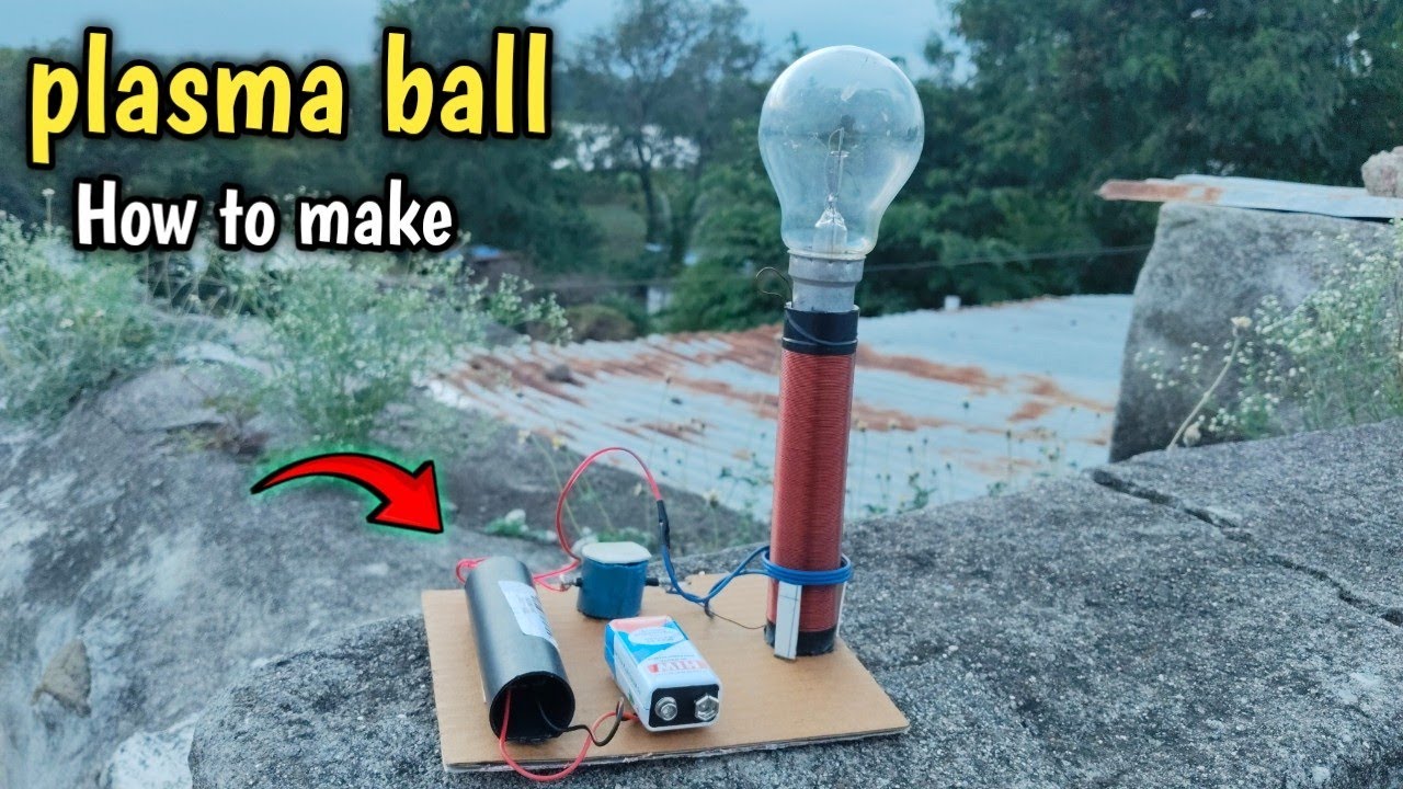 How to make mini homemade plasma ball 💥|| new experiment 
