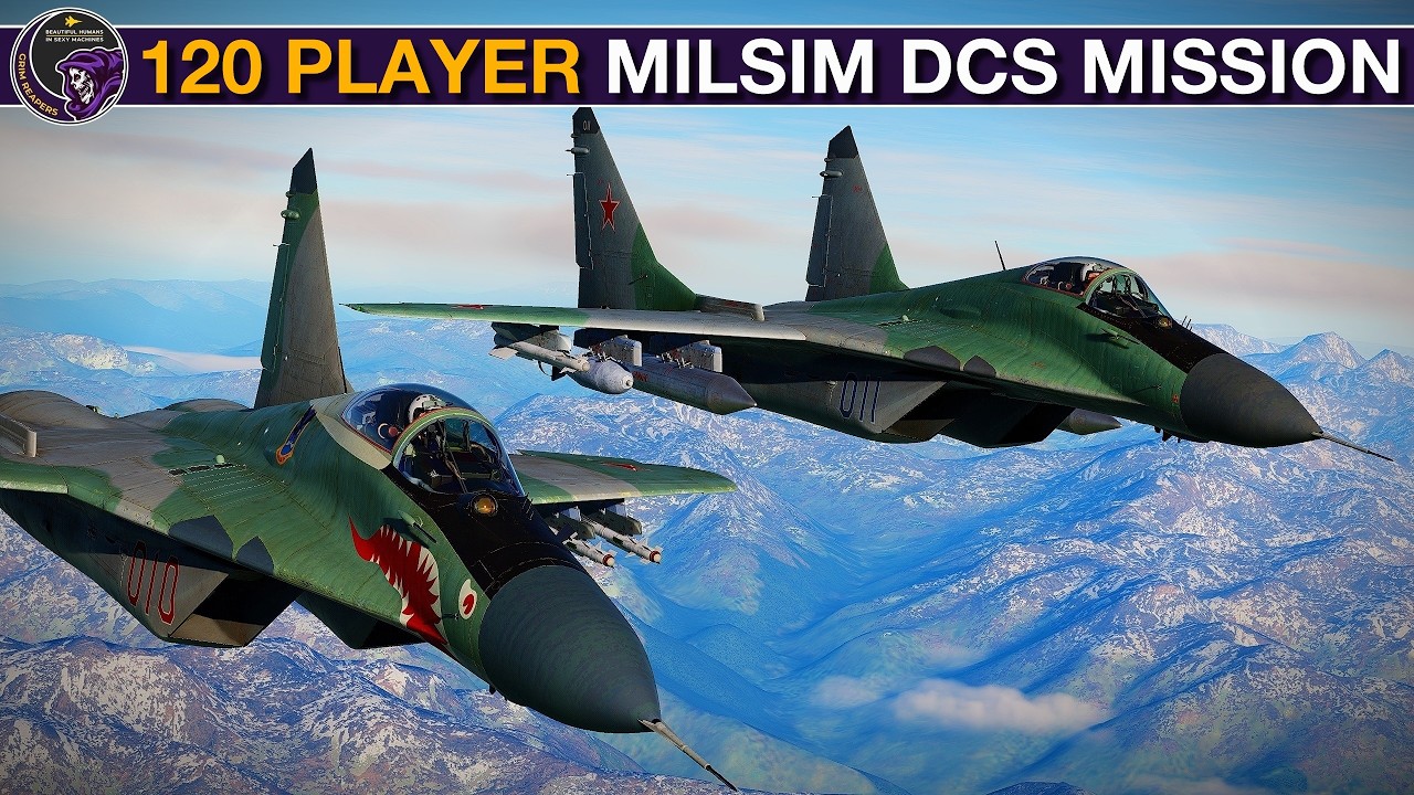 Insane 120 Player Joint Squadron Milsim Cold War Mission | DCS