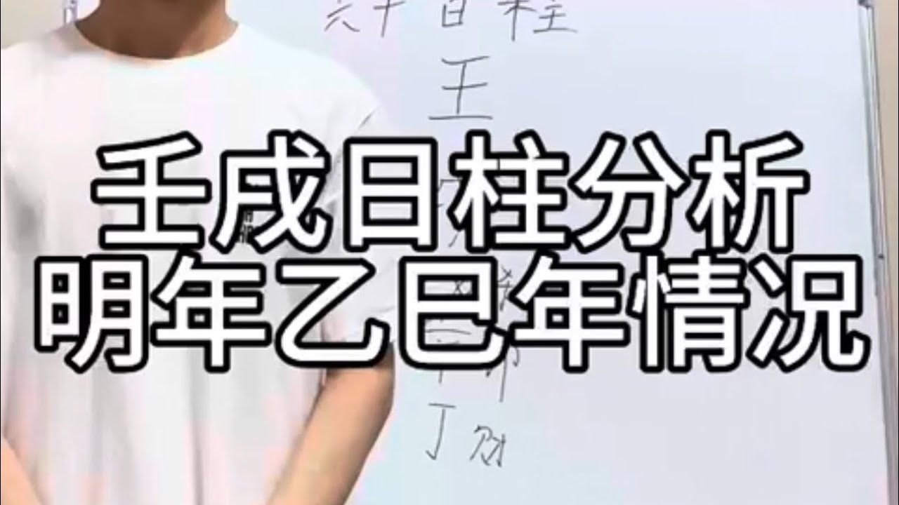 壬戌日柱各方面情况分析｜事业｜婚姻｜一生情况 明年乙巳年好坏判断分析