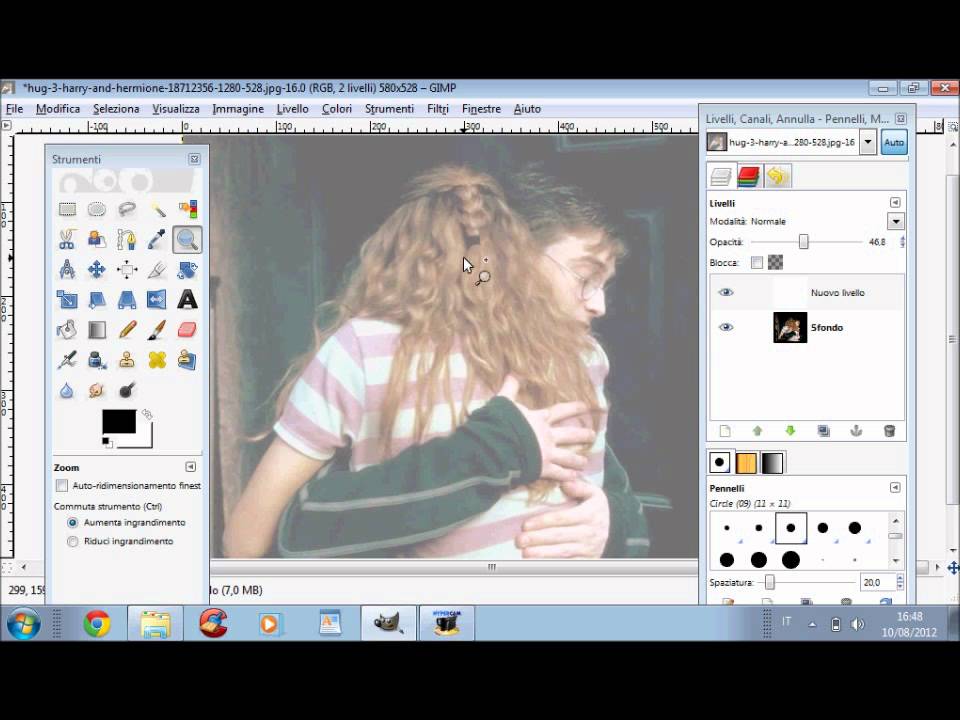 Gimp tutorial: come disegnare/ricalcare una foto