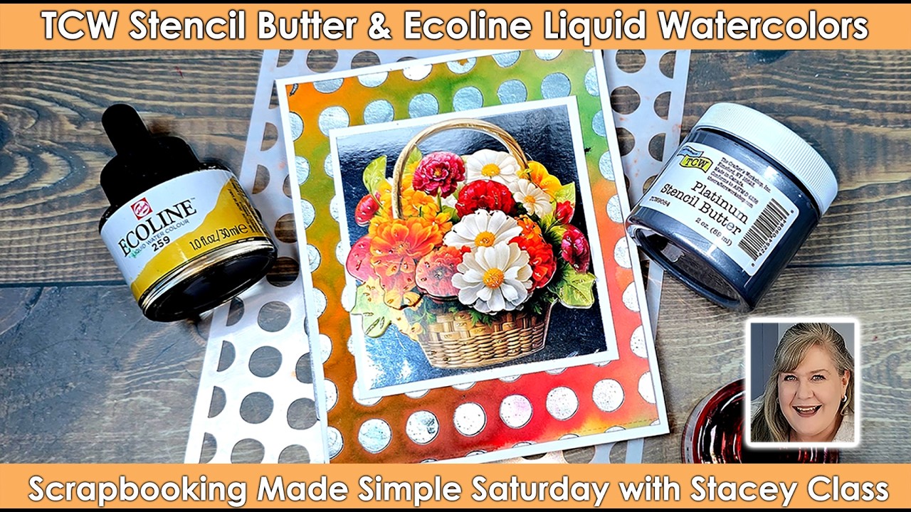 621 Stencil Butter, Ecoline Watercolors & Stencils turns creativity into magic. You can do this