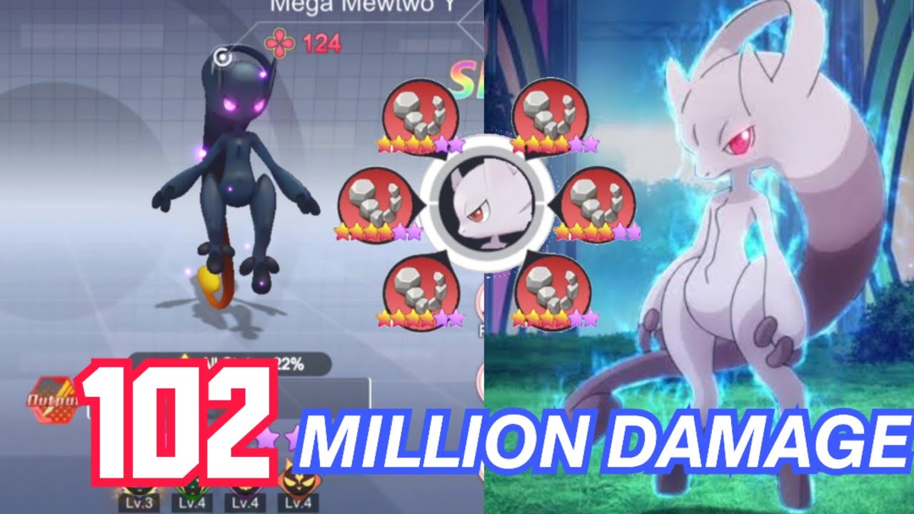 MEGA MEWTWO Y NE 102 MILLION KA DAMAGE DIYA 😱 | POKEVERSE WORLD MAI ITNA STRONG HO GAYA | ated playz