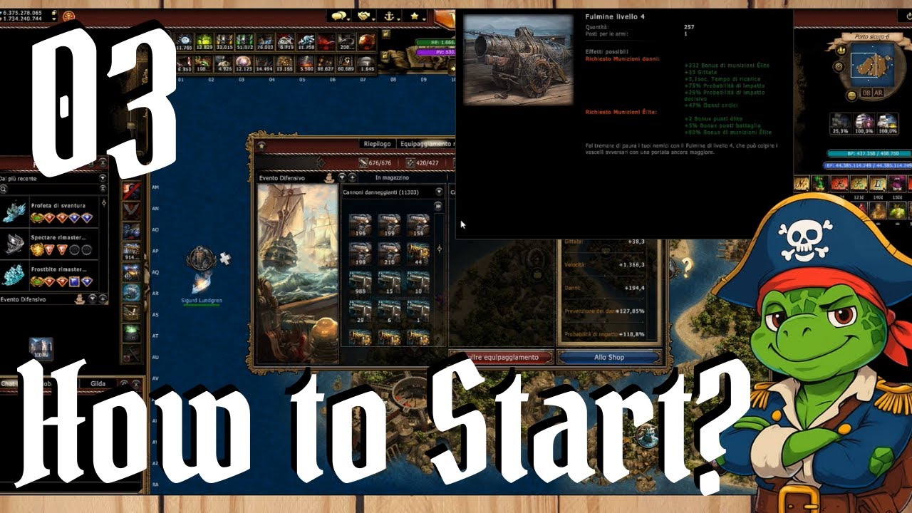 03 - How to Start in Seafight ⚓ | Cannons, Crew & Farming