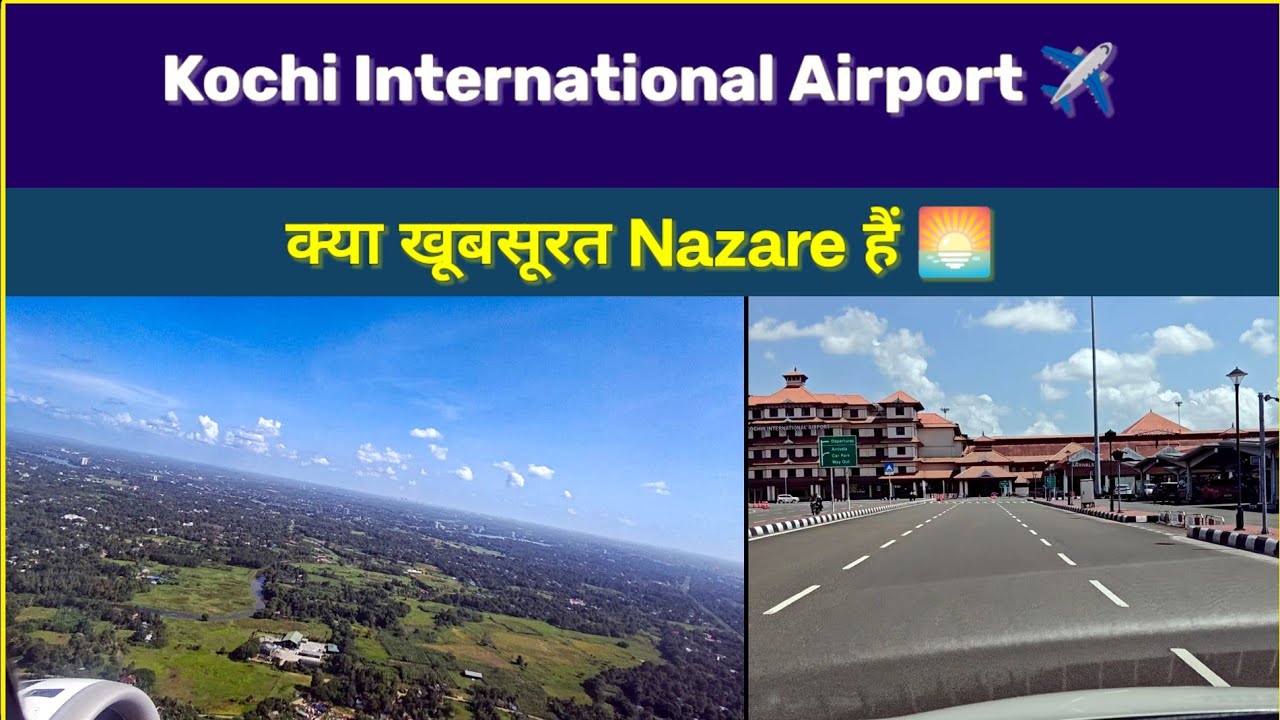 Kochi International Airport Take Off | Beautiful Views of Kochi from the Sky 