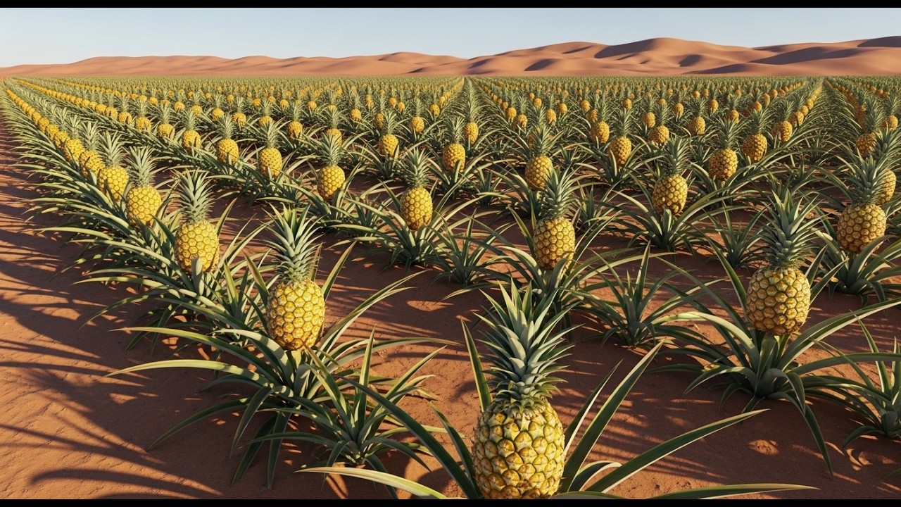 Turning a Dead Desert into a Tropical Pineapple Farm