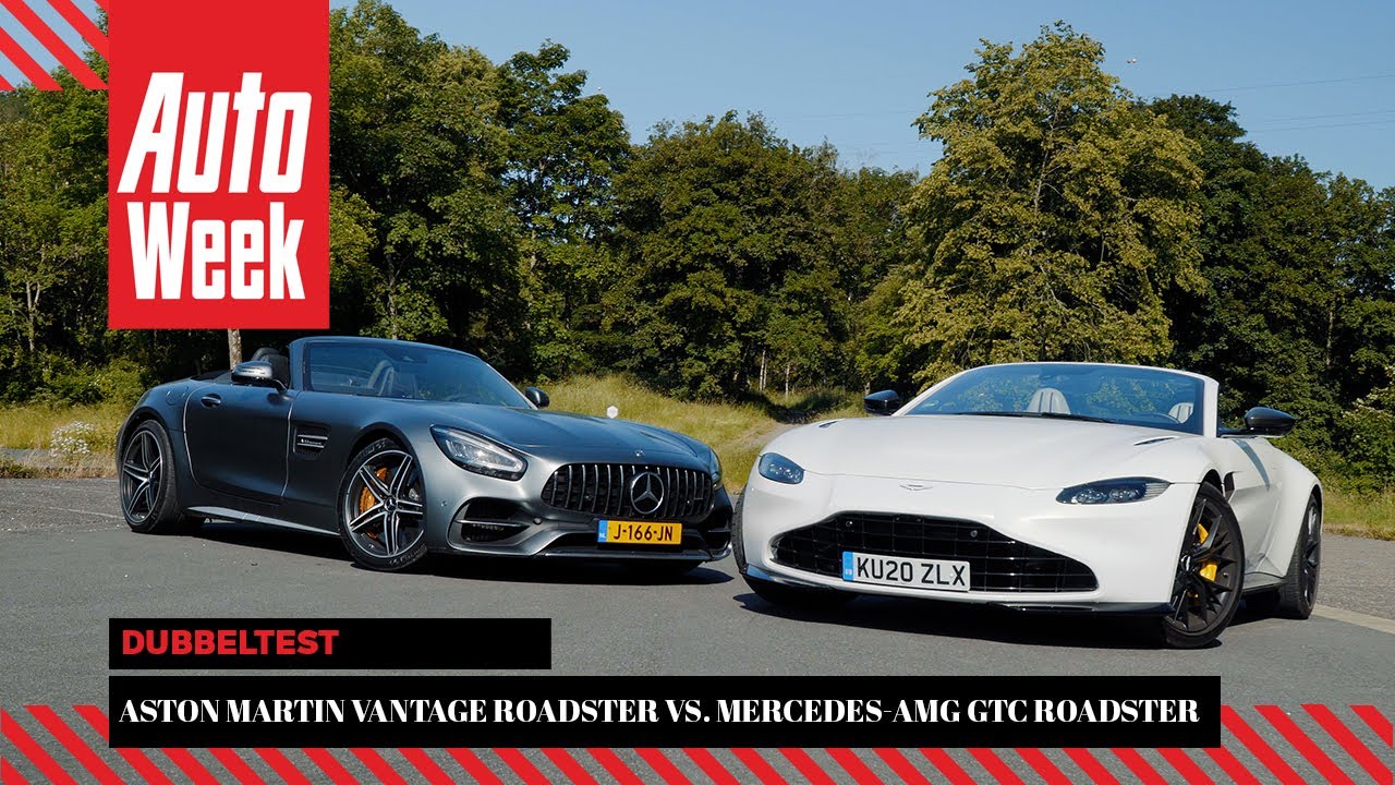 Aston Martin Vantage Roadster vs. Mercedes-AMG GTC Roadster - English subtitles